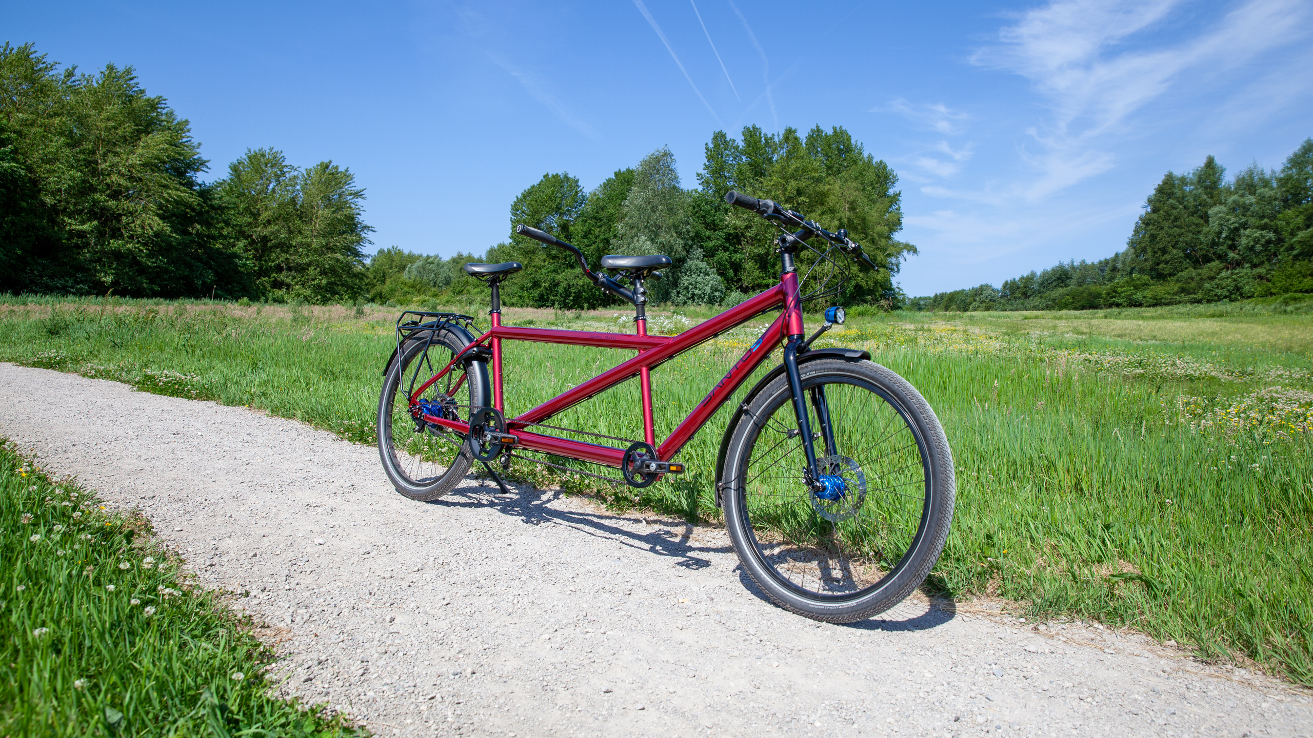 Santos tandem double travel oranje