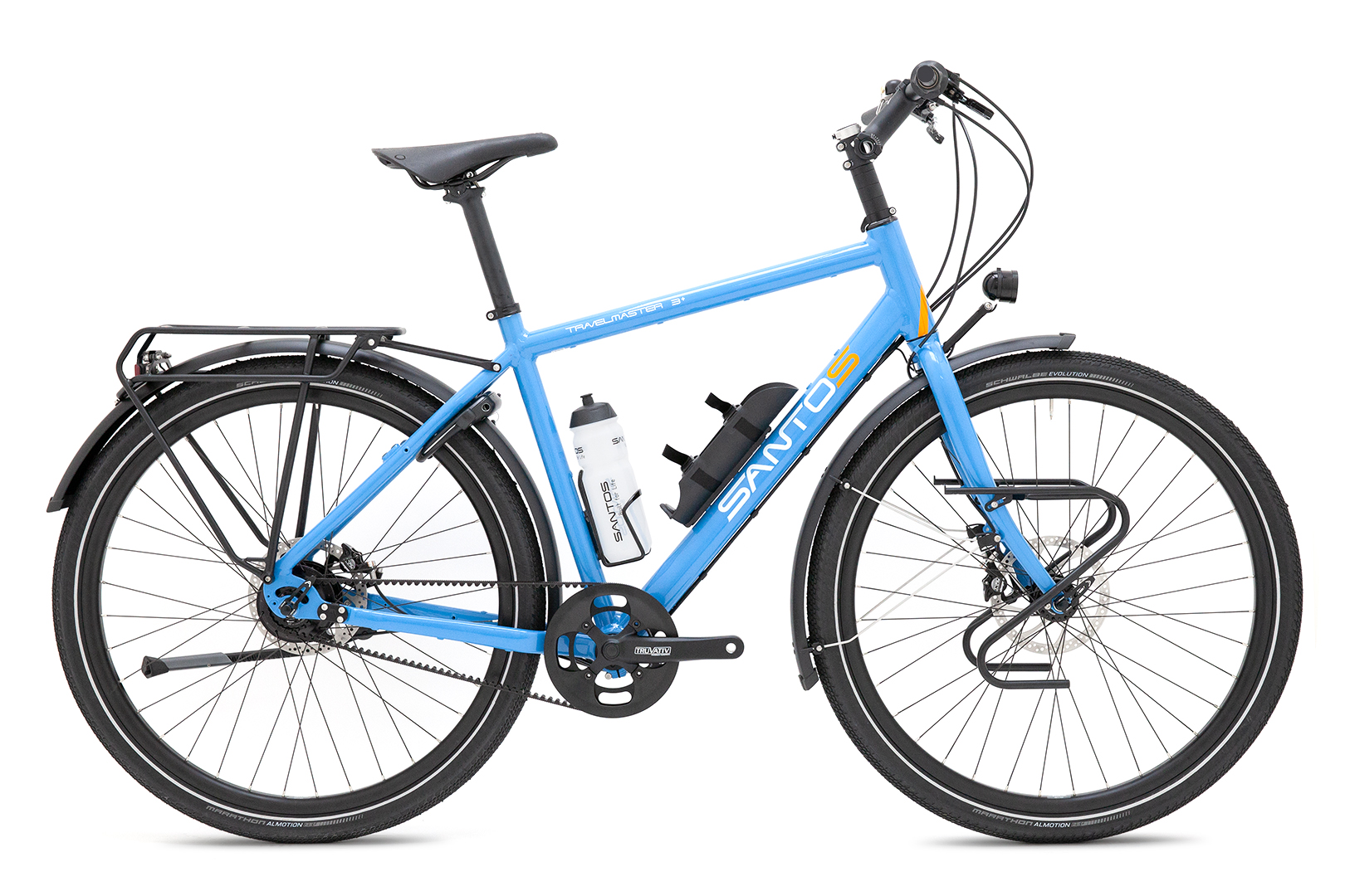 Santos Travelmaster 3+ custom blauw reisfiets