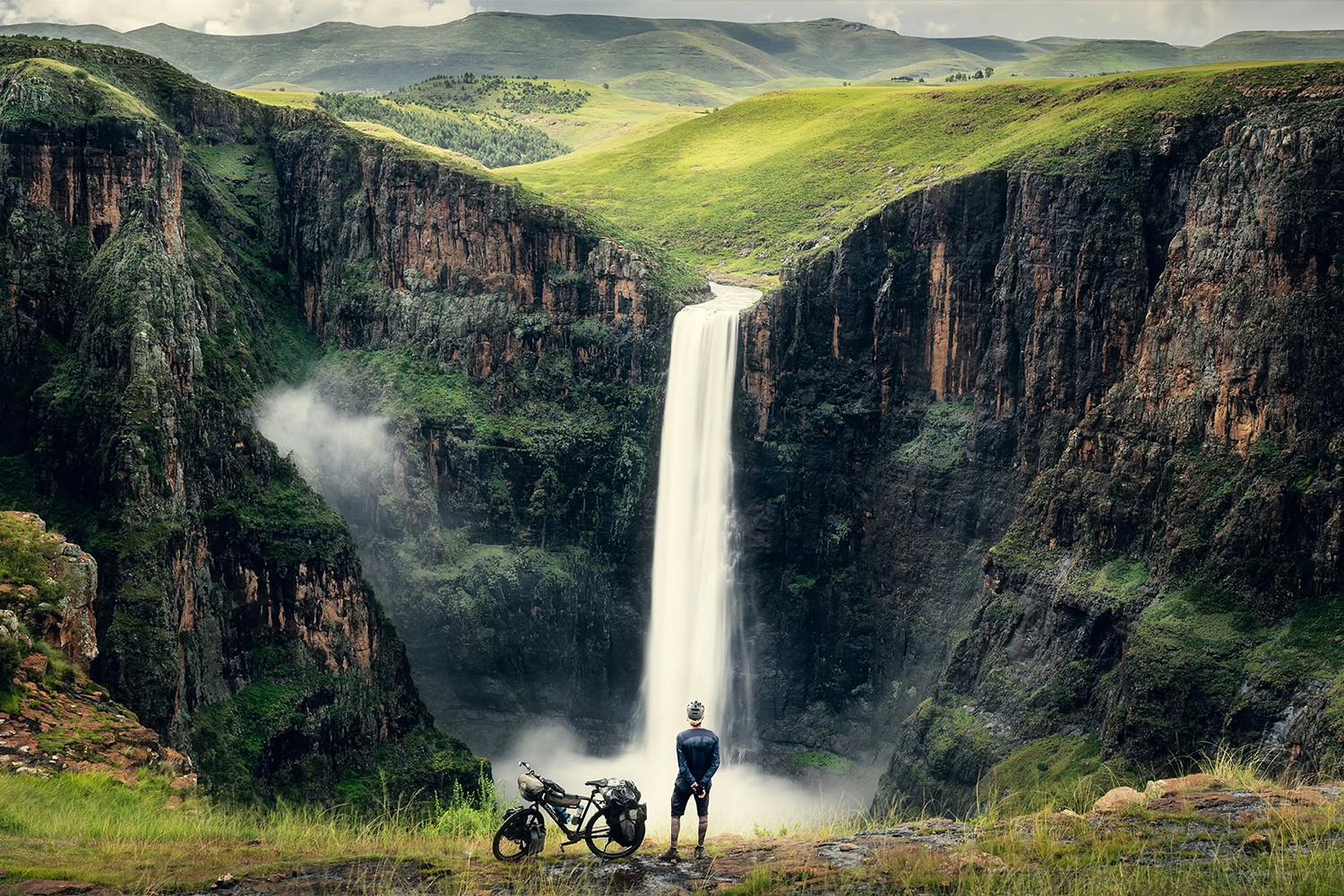 Kamrans reflecties bij de Maletsunyane-waterval